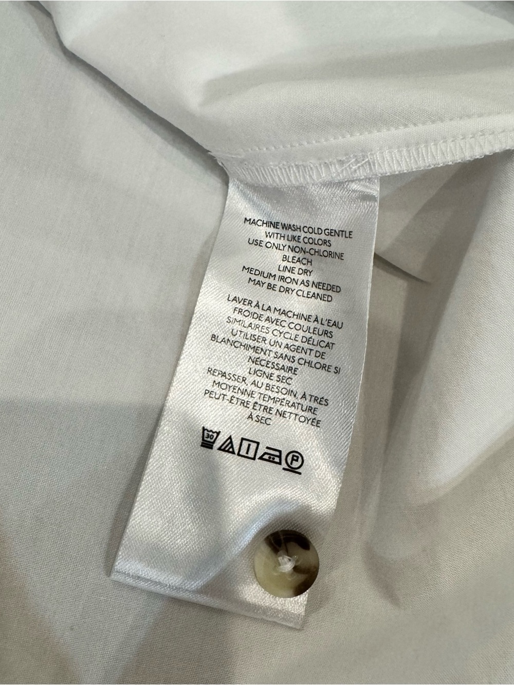 Anthropologie White Sleeveless Button-Front High-Low Dress - Picture 4 of 7